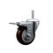 Service Caster 4 Inch Maroon Polyurethane Wheel Swivel 58 Inch Threaded Stem Caster Total Lock Brake SCC SCC-TSTTL20S414-PPUB-MRN-58212 - alternate 1